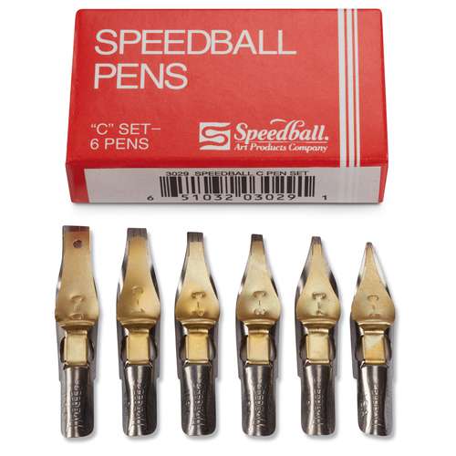 Speedball® | A-B-C-LC Series Kroontjes — 6-sets